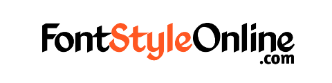 font style online logo